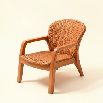 Clay Bluff Outdoor Lounge Chair - Terracotta (synthetic illustration; no displayed measurements)
