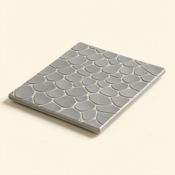Fan Fish Scale Glazed 3 '' X 4 '' Ceramic Mosaic Tile (synthetic illustration; no displayed measurements)