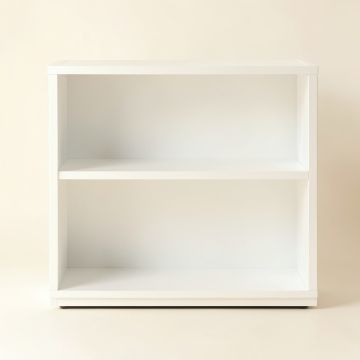 Stone Bluff Low Bookcase - White (synthetic illustration; no displayed measurements)