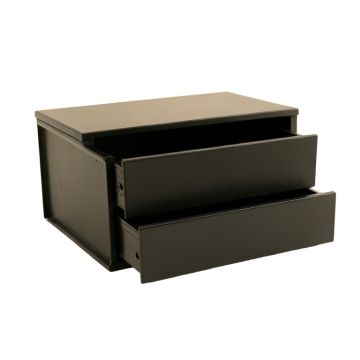 Birch Brook Small-Parts Storage Drawer Cabinet - Black
