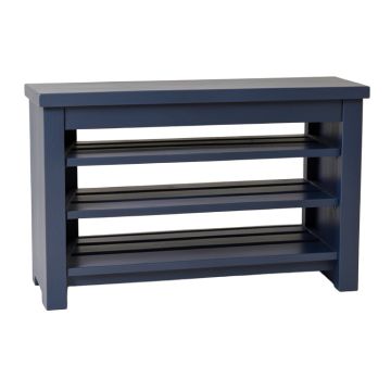 Sage Brook Shoe Storage Bench - Navy
