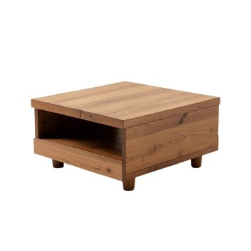 Nisse Solid Wood Coffee Table With Storage