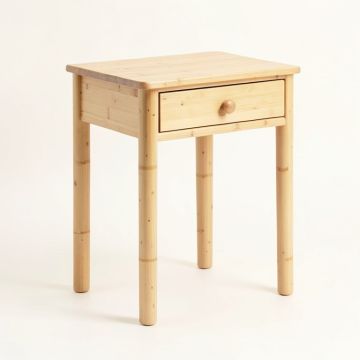 Vale Bend Side Table - Beige (synthetic illustration; no displayed measurements)