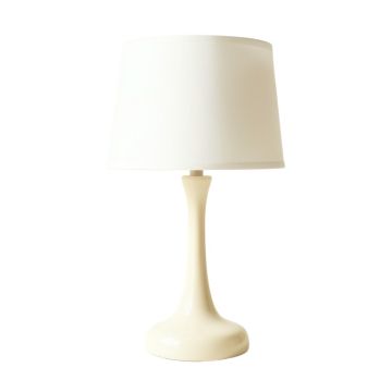Laurel Crossing Table Lamp With A Plain Fabric Shade - Ivory