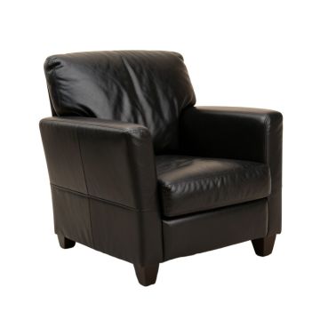 Aayusha 30.7 '' Wide Genuine Leather Armchair (synthetic illustration; no displayed measurements)