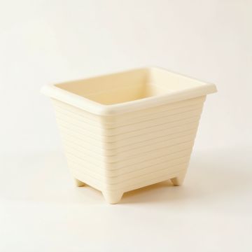 Rowan Bluff Empty Raised Planter - Ivory (synthetic illustration; no displayed measurements)
