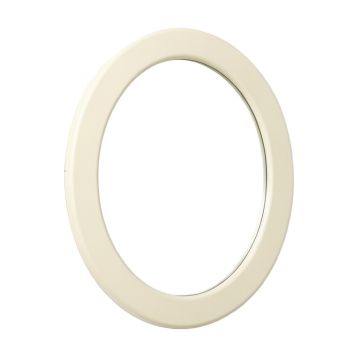 Oak Crest Framed Wall Mirror - Cream