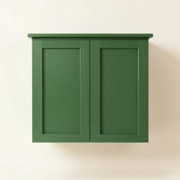 Dune Arc Wall-Mounted Laundry Cabinet (synthetic illustration; no displayed measurements)