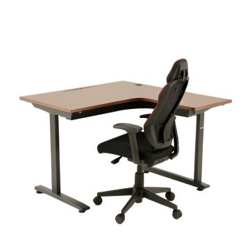 Reversible H-Shape Gaming Desk And Chair Set