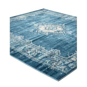 Sabahat Ombre Blue Area Rug