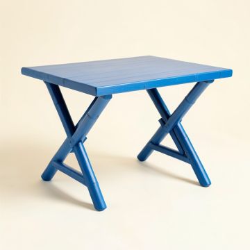 Alder Crossing Patio Table - Blue (synthetic illustration; no displayed measurements)