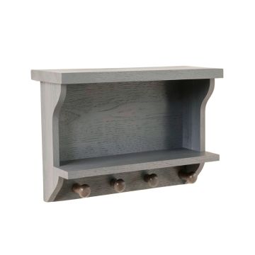 Spruce Bluff Wall-Mounted Entryway Organizer Shelf - Gray