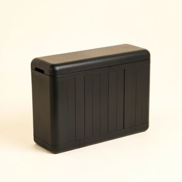Hill Brook Narrow Outdoor Storage Bench - Black (synthetic illustration; no displayed measurements)