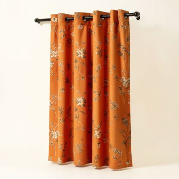 Heather Dutton Island Breeze Living Floral Room Darkening Rod Pocket Single Curtain Panel (synthetic illustration; no displayed measurements)