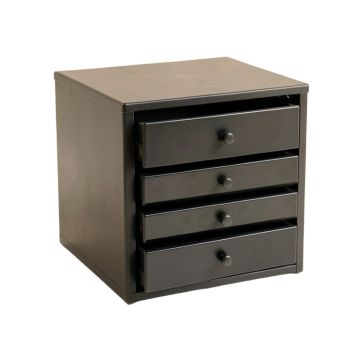 Summit Bend Small-Parts Storage Drawer Cabinet - Black