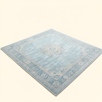 Oriental Light Blue Area Rug (synthetic illustration; no displayed measurements)