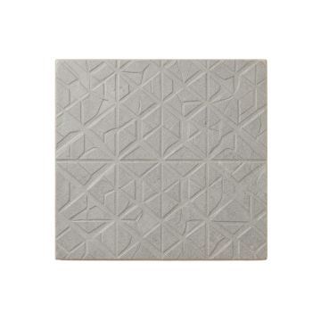 Hazel Arc Uninstalled Square Decorative Tile - Gray