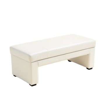 Linden Upholstered Faux Leather Bench
