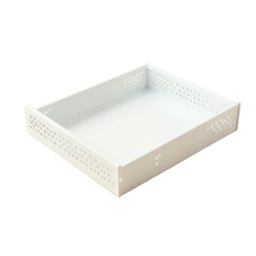 Alder Crest Empty Under-Desk Cable Tray - White