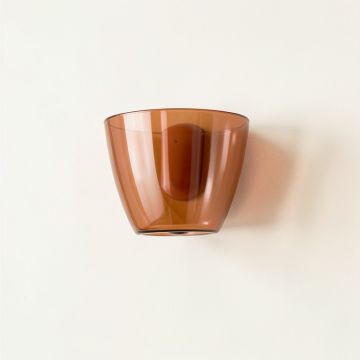 River Canyon Wall Sconce Mounted On A Plain Wall - Terracotta (synthetic illustration; no displayed measurements)