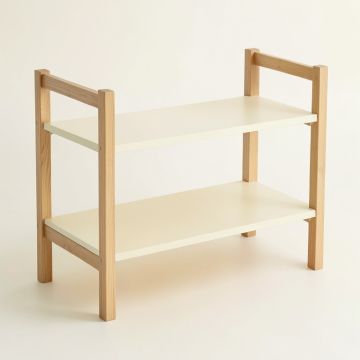 Meadow Bridge Empty Countertop Canister Rack - Cream (synthetic illustration; no displayed measurements)