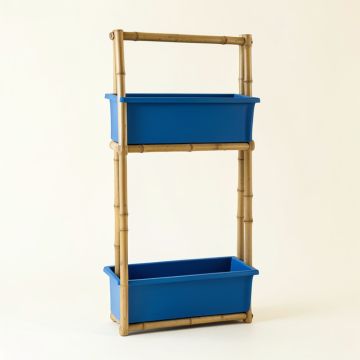 Shore Arc Empty Vertical Garden Frame - Blue (synthetic illustration; no displayed measurements)