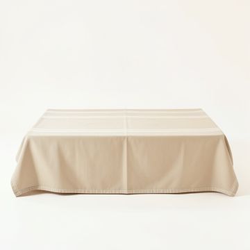 Linden Dale Flat Bed Sheet - Beige (synthetic illustration; no displayed measurements)