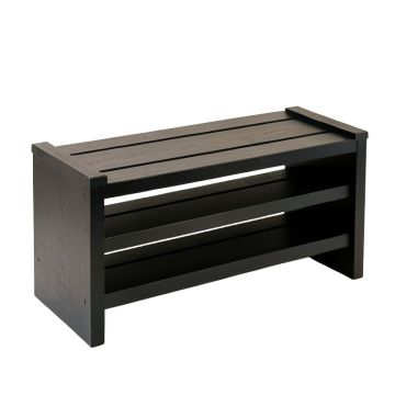 Wren Branch Shoe Storage Bench - Black