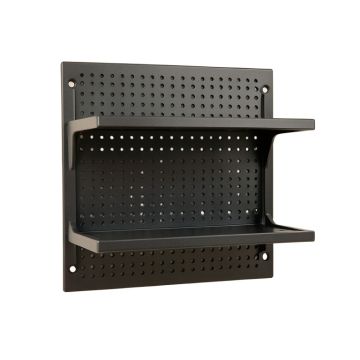 Elm Dale Empty Wall-Mounted Tool Organizer Panel - Black