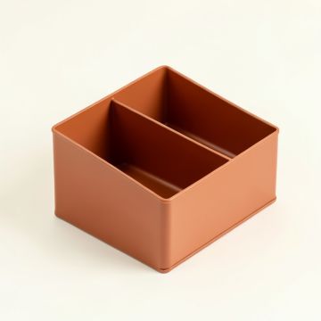 Oak Bluff Empty Coffee-Station Organizer - Terracotta (synthetic illustration; no displayed measurements)