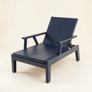 Brook Dell Outdoor Lounge Chair - Navy (synthetic illustration; no displayed measurements)
