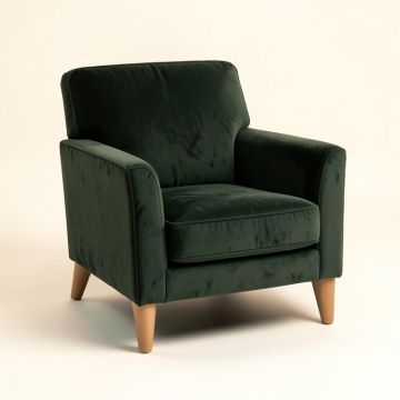 Martense 24 '' Wide Velvet Armchair (synthetic illustration; no displayed measurements)