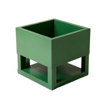 Ash Brook Empty Raised Planter - Green