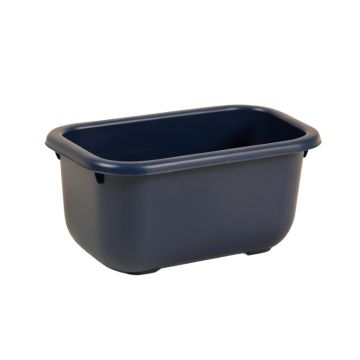 Flint Canyon Empty Railing Planter With Integral Brackets - Navy