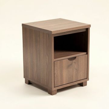 Camp End Table With Storage (synthetic illustration; no displayed measurements)