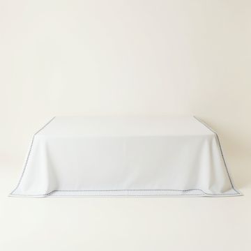 Field Edge Flat Bed Sheet - White (synthetic illustration; no displayed measurements)