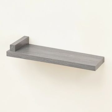 Shore Bridge Wall-Mounted Shelf - Gray (synthetic illustration; no displayed measurements)