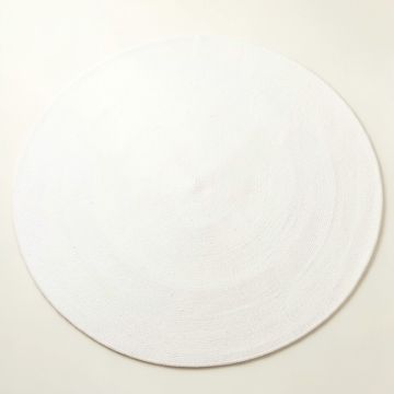 Rowan Bluff Round Area Rug - White (synthetic illustration; no displayed measurements)