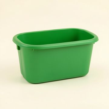 Oak Bend Empty Railing Planter With Integral Brackets - Green (synthetic illustration; no displayed measurements)