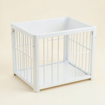 Heath Falls Empty Furniture-Style Pet Crate - White (synthetic illustration; no displayed measurements)