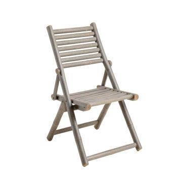 Willow Branch Folding Outdoor Chair - Gray
