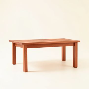 Cliff Dell Indoor Bench - Terracotta (synthetic illustration; no displayed measurements)