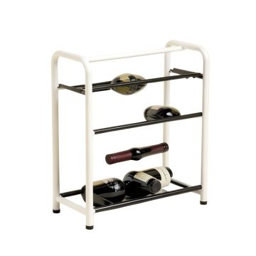 Aurelia 15 Bottle Floor Wine Bottle & Glass Rack