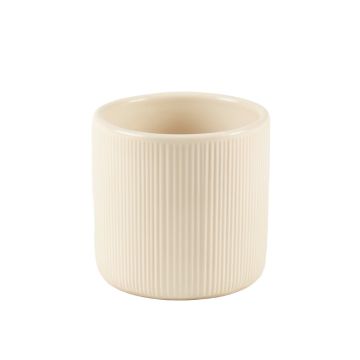 Clay Bend Empty Candle Holder - Cream