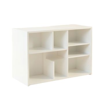 Stone Edge Desktop Shelving Unit - White