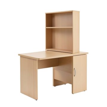 Hillsdale L- Shape Desk With Hutch