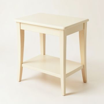 Rowan Canyon Side Table - Cream (synthetic illustration; no displayed measurements)