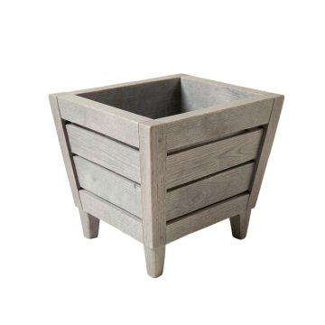 Oak Arc Empty Raised Planter - Gray