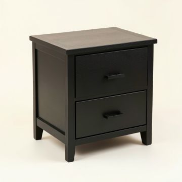 Abarca 2 - Drawer Nightstand In Black (synthetic illustration; no displayed measurements)