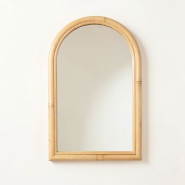 Flint Bridge Framed Wall Mirror - Beige (synthetic illustration; no displayed measurements)